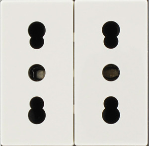 Schaltschranksteckdose 250V AC/16A Modlink Italien 2-fach