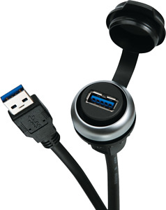 MSDD Einbaudose USB 3.0 BF A, 1.0 m