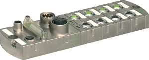 E/A-Kompaktmodul AO4/DIO8 ProfibusDP Metall