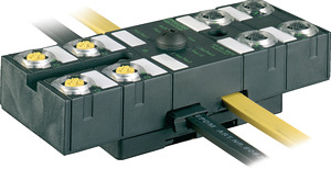 E/A-Modul DI8/0,34A-DO8/1,6A MASI67 8xM12 sichere Ausgänge