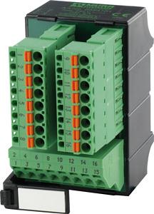 LUGS 16 Übergabebaustein 250V/8 A Tragschiene/steckbare Federkraftkle