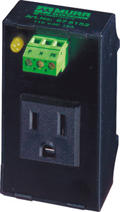 Steckdose NEMA mit LED Tragschienenmontage