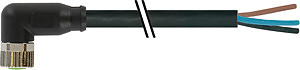 Buchse M8 gew. freies Leit.ende /PVC sw 2m