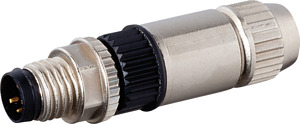Stecker M8 ger. selbstanschl. Schneidkl. 4-pol