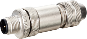 Stecker M12 ger. selbstanschl. Schraubkl. 5-pol