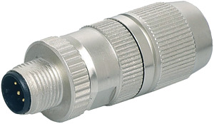 Stecker M12 ger. gesch. selbstanschl.Schneidkl.