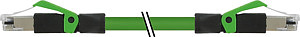 RJ45 St. 0° / RJ45 St. 0° Ethernet PUR 1x4xAWG22 geschirmt gn UL,CSA+r