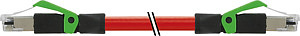 RJ45 St. 0° / RJ45 St. 0° Ethernet PUR 2x2xAWG22 geschirmt rt UL,CSA+s