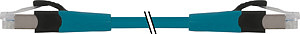RJ45 St. 0° / RJ45 St. 0° Cabinet-L FRNC/LS0H 4x2xAWG26 geschirmt bl 0,