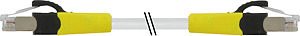 RJ45 St. 0° / RJ45 St. 0° Cabinet-L FRNC/LS0H 4x2xAWG26 geschirmt gr 65