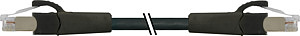 RJ45 St. 0° / RJ45 St. 0° Cabinet-L FRNC/LS0H 4x2xAWG26 geschirmt bk 1,