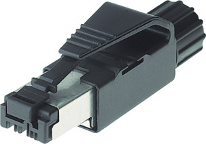 RJ45-Ethernet-St gerade,geschirmt 4 selbstanschliessbar D=6,5 ... 6,9mm