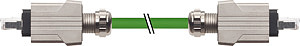 RJ45 Push Pull 0°/ RJ45 Push Pull 0 PUR 1x4xAWG22 geschirmt gn UL/CSA+r