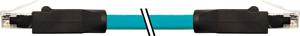 RJ45 St. 0° / RJ45 St. 0° Ethernet TPE 4x2xAWG24 geschirmt bl UL/CSA+s