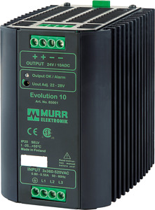 Primärschaltregler 3-phasig IN:360-520V AC OUT:22-28V/10A DC