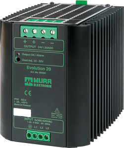 Primärschaltregler 3-phasig IN:360-520V AC OUT:22-28V/20A DC