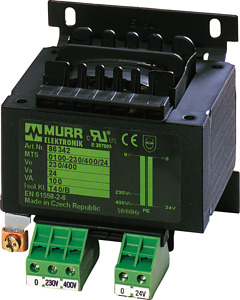 Sicherheitstransformator P: 100VA IN:230/400V AC OUT:24V AC