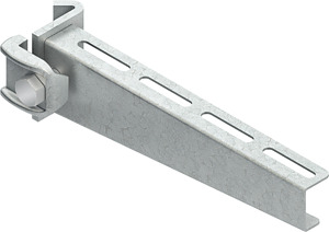 Ausleger standard 95x410mm 2,5kN m.vormont.Klemme feuerverzinkt DIN
