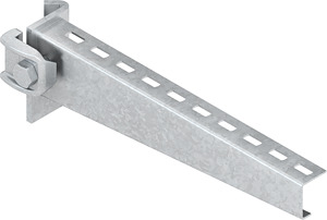 Ausleger standard 75x360mm 2,5kN m.vormont.Klemme feuerverzinkt DIN