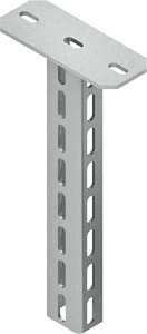 Hängestiel, U-Profil, 60x40x1106 mm Edelstahl, Werkstoff-Nr.: 1.4571, gebeiz