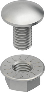 Flachrundkopfschraube M6 l=20mm geometverzinkt