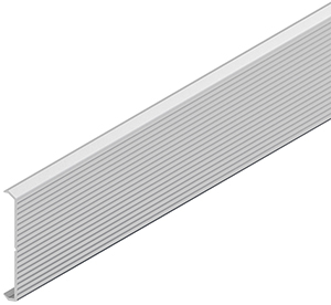 GK-Deckel kanneliert 78x2000mm Kunststoff PVC-hart RAL 9010 reinwe