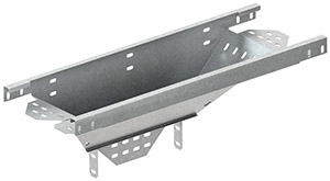 Abgangstrichter längs 35x100mm bandverzinkt DIN EN 10346