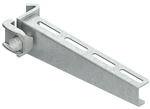 Ausleger standard 55x210mm 2,5kN m.vormont.Klemme feuerverzinkt DIN