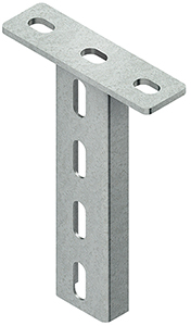 Hängestiel U-Profil 50x22x200mm Edelstahl Werkstoff-Nr.: 1.4571