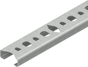 C-Reihenschiene SW 11mm 20x8x1000mm bandverzinkt DIN EN 10346