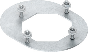Adapterplatte bandverzinkt DIN EN 10346