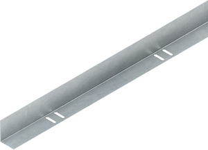 L-Trennsteg h=58mm t=15mm bandverzinkt m.Systemlochung