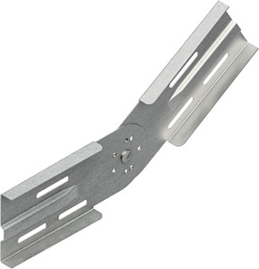 Gelenkverbinder vertikal h=106,5mm bandverzinkt DIN EN 10346