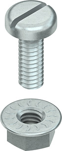 Flachkopfschraube M6 l=16mm blaupassiviert DIN EN ISO 15