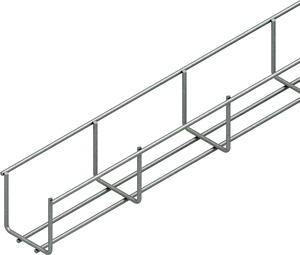 U-Mini-Gitterrinne 60x60mm d=3,5mm Edelstahl Werkstoff-Nr.: 1.4301 1.4