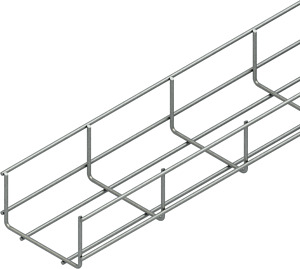 U-Gitterrinne 60x100mm d=35mm Edelstahl Werkstoff-Nr.: 1.4301 1.4