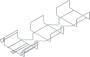 Bogen 90° für MTC, mit angeschweißt em Verbinder, 54x100 mm, CITO, Edel