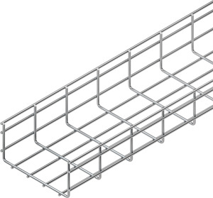 Gitterrinne, U-förmig, 105x100x3000 Stahl, feuerverzinkt DIN EN ISO 1461