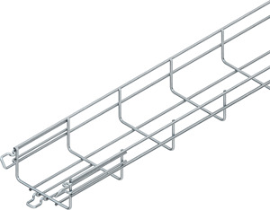Gitterrinne,U-förmig, m. angeschwei ßtem Verbinder, 54x100x3000 mm,CITO