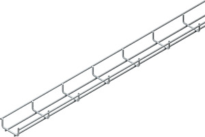 U-Mini-Gitterrinne 30x65mm d=4,0mm Edelstahl Werkstoff-Nr.: 1.4301 1.4