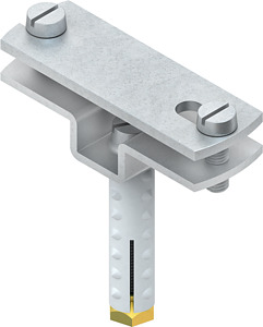 Bandeisen Abstandschelle m.Befestigungsloch d=64x10mm feuerv