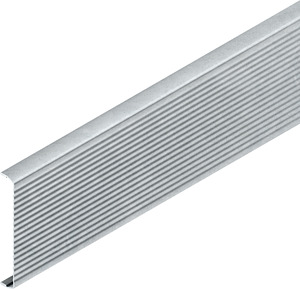 GK-Deckel kanneliert 78x2000mm pulverbeschichtet Sonderfarbe inkl.