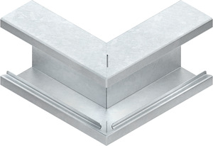 GK-Ausseneck 90° 133x61mm einzügig symm.bandverzinkt DIN EN 1