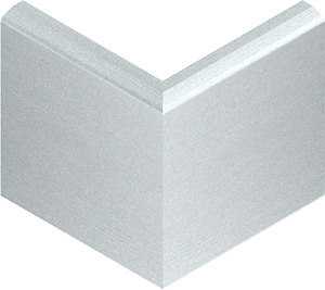 GK-Ausseneckblende glatt h=78mm Aluminium pulverbeschichtet Sonderf