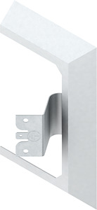 Wandrosette h=158mm t=69mm pulverbeschichtet