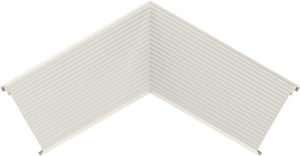 Deckel Pultka.Inneneck 90°kannelier Kunststoff PVC-hart RAL 9005 schwar
