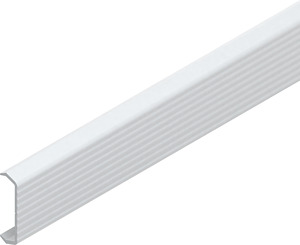 GK-Deckel kanneliert 38x2000mm Kunststoff PVC-hart RAL 9010 reinwe