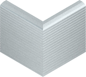 GK-Ausseneckblen.kannel.h=78mm Aluminium pulverbeschichtet