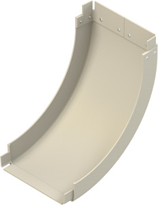 GFK-Rinnensteigbogen 80x150mm angeform.Verbinder Polyester
