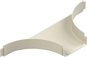 GFK-Anbau T-Stück 80x150mm gross m.angeform.Verbinder